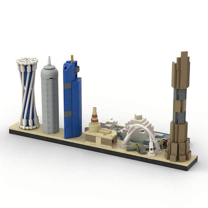 Doha Skyline MOC Building Kit | Modern City Architecture Model - 4
