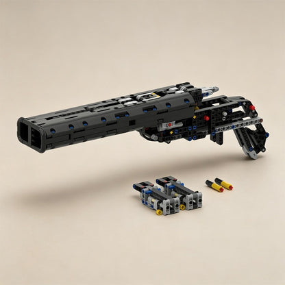 Double Barrel Shotgun MOC Building Kit | Detailed Display Weapon Model - 1