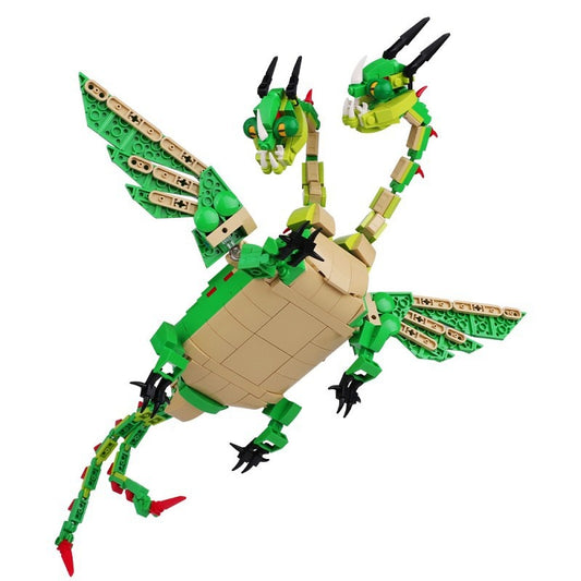 Double-Headed Dragon Building Kit | LEGO-Compatible MOC - 3