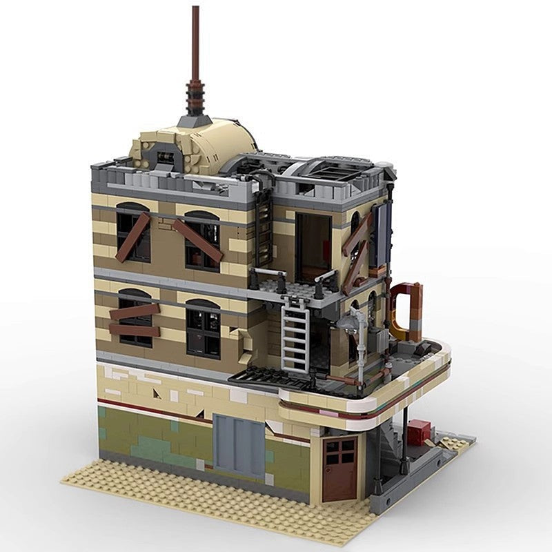 Downtown Diner Apocalypse MOC Modular Building Kit - 3
