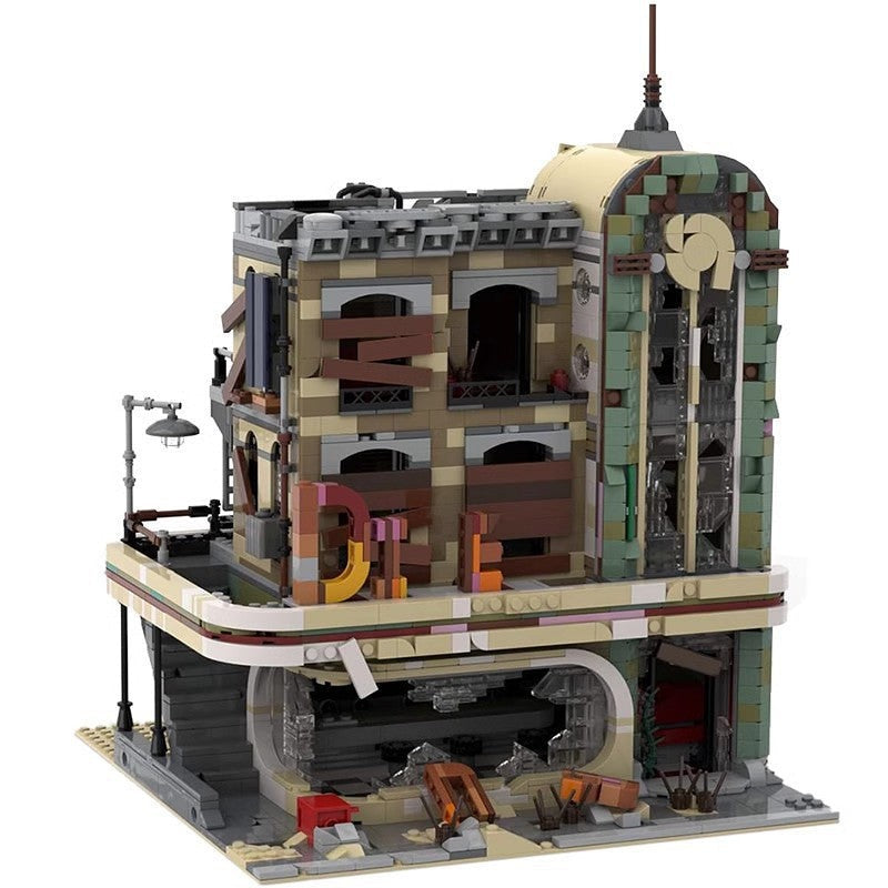 Downtown Diner Apocalypse MOC Modular Building Kit - 5
