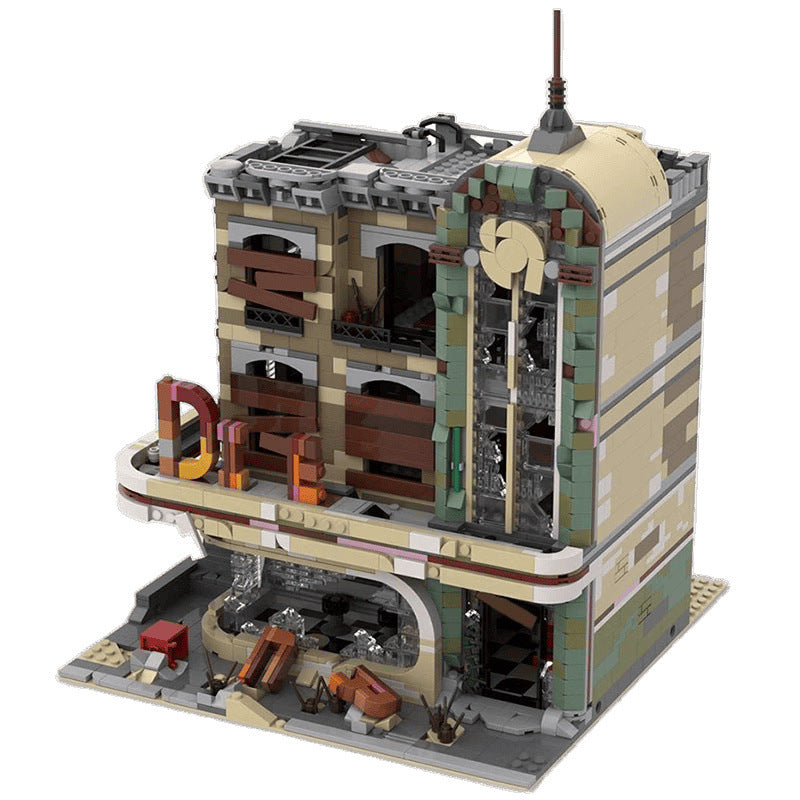 Downtown Diner Building Kit | Apocalypse Version | LEGO-Compatible MOC - 1
