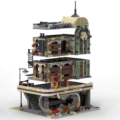 Downtown Diner Building Kit | Apocalypse Version | LEGO-Compatible MOC - 2