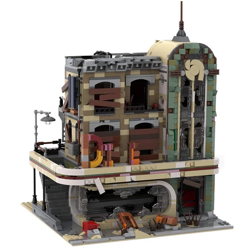 Downtown Diner Building Kit | Apocalypse Version | LEGO-Compatible MOC - 4