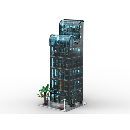 Downtown Glass Skyscraper Modular MOC Building Kit - 1