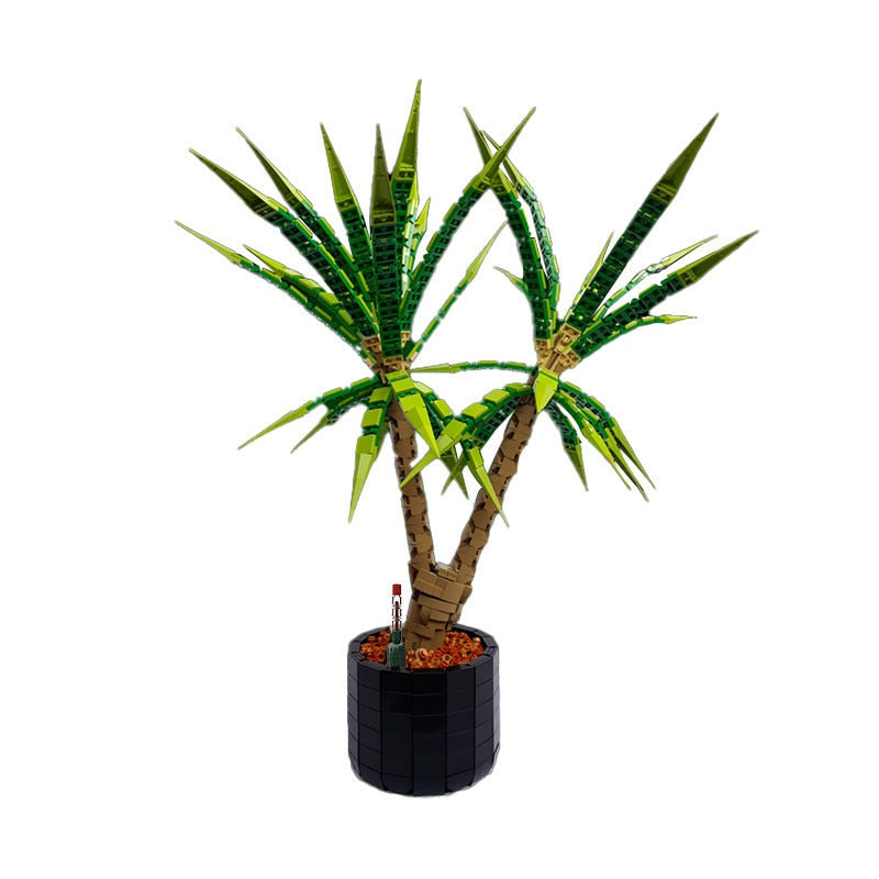 Dracaena Marginata MOC Building Kit | Dragon Tree Display Model - 1