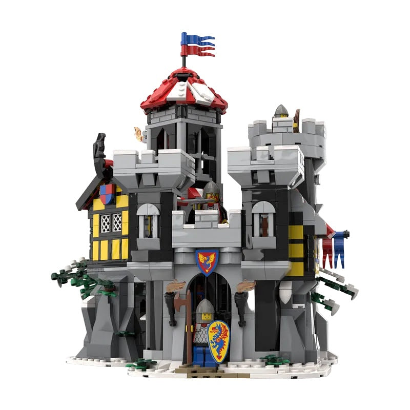 Dragon Knights Castle MOC Medieval Fantasy Architecture Building Kit - 1
