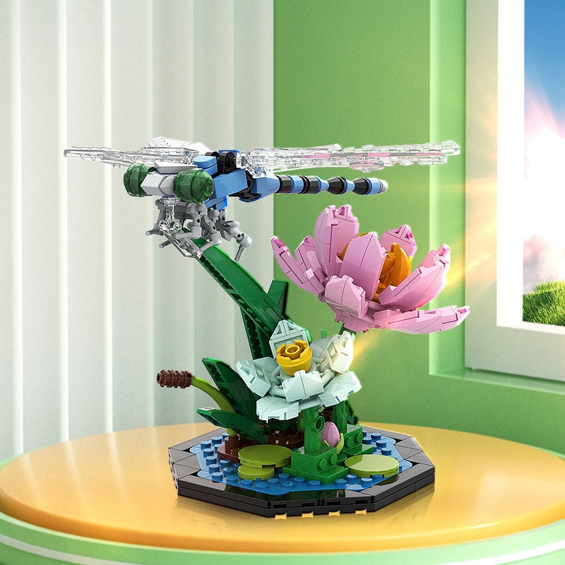 Dragonfly MOC Building Kit | Realistic Insect Animal Figure Model - 2