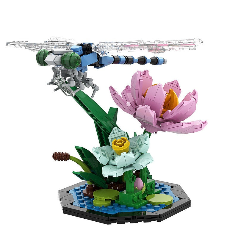 Dragonfly MOC Building Kit | Realistic Insect Animal Figure Model - 3