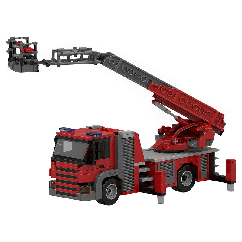 Dresden Aerial Ladder Fire Truck MOC Building Kit - 3