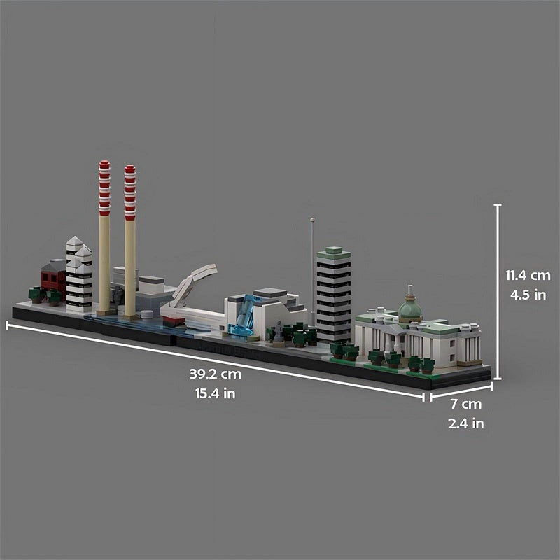 Dublin Skyline Building Kit | LEGO-Compatible MOC - 1