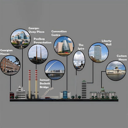 Dublin Skyline Building Kit | LEGO-Compatible MOC - 2