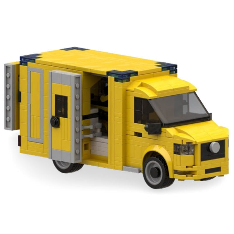 Dutch Box Van Ambulance MOC Building Kit | Emergency Vehicle Model - 2