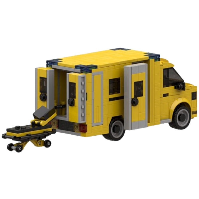 Dutch Box Van Ambulance MOC Building Kit | Emergency Vehicle Model - 3
