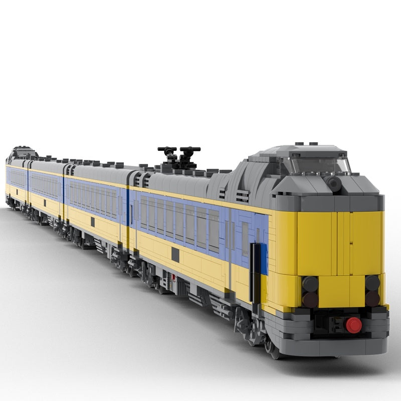 Dutch Intercity Headwalker Train MOC Building Kit - 1