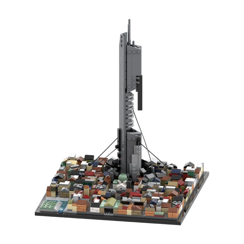 Dystopian City Skyline Building Kit | LEGO-Compatible MOC - 2