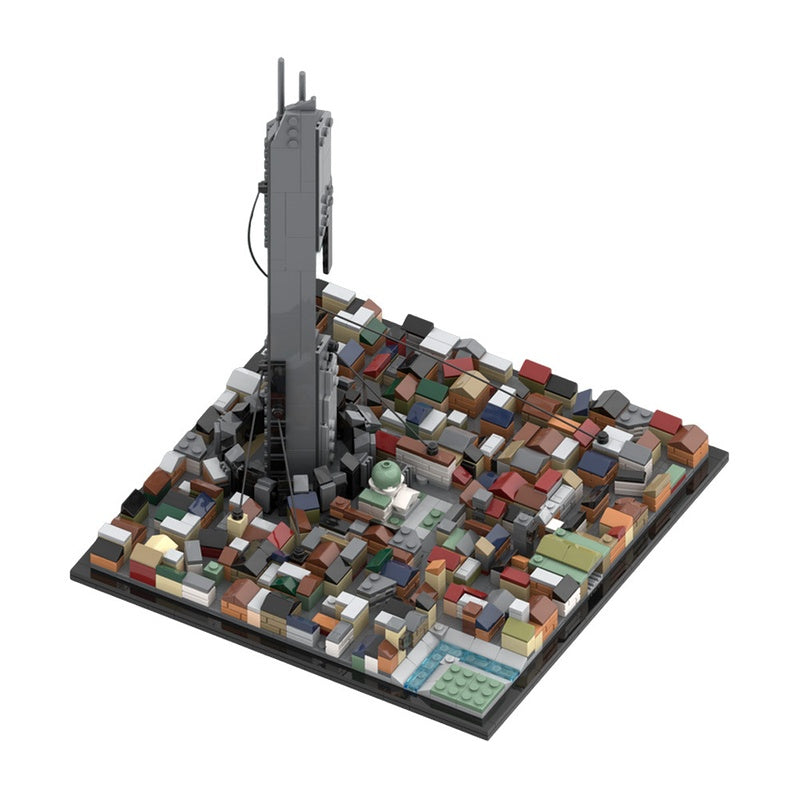 Dystopian City Skyline Building Kit | LEGO-Compatible MOC - 3