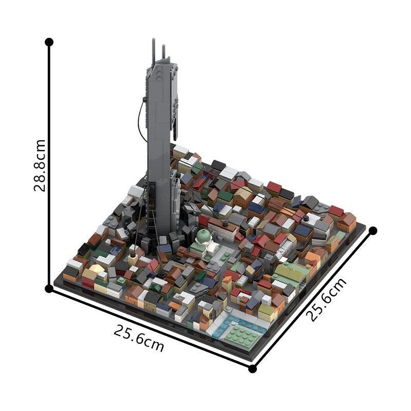 Dystopian City Skyline MOC Architecture Building Kit - 5