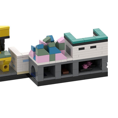 Dystopian Survival Skyline MOC Building Kit | Apocalyptic City Tower Set - 4