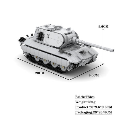 E-100 Super Heavy Tank MOC Building Kit | WWII Military Display Model - 4