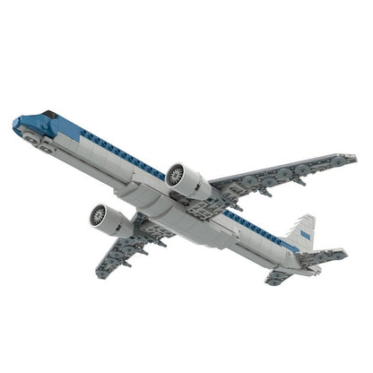 E195-E2 MOC Commercial Aircraft Building Kit | 1:100 Scale Jet Model - 10