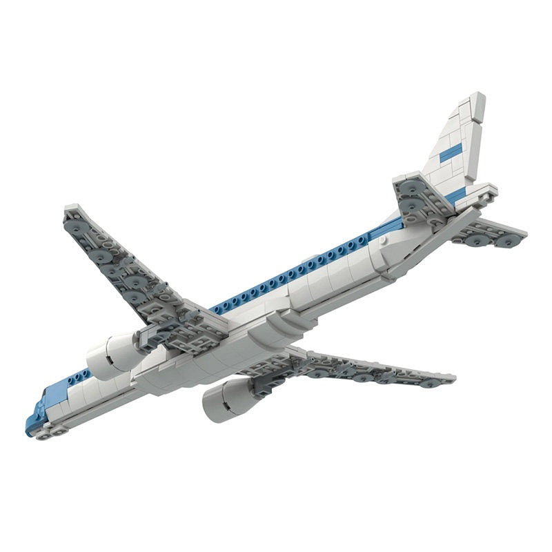E195-E2 MOC Commercial Aircraft Building Kit | 1:100 Scale Jet Model - 11
