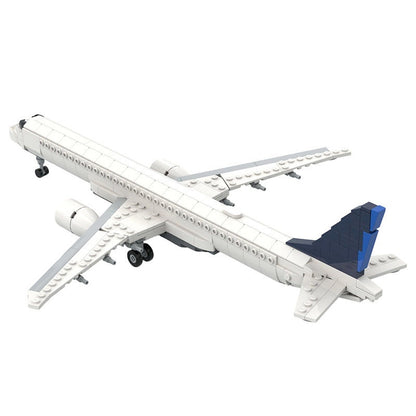 E195-E2 MOC Commercial Aircraft Building Kit | 1:100 Scale Jet Model - 5