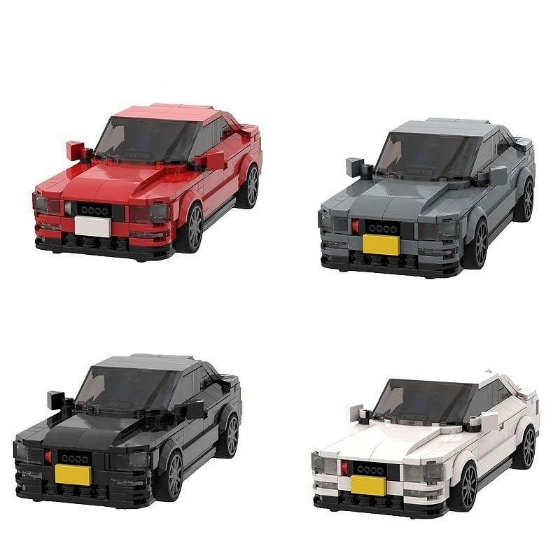 Early 90s Retro Coupe Sports Car MOC Building Kit - 1