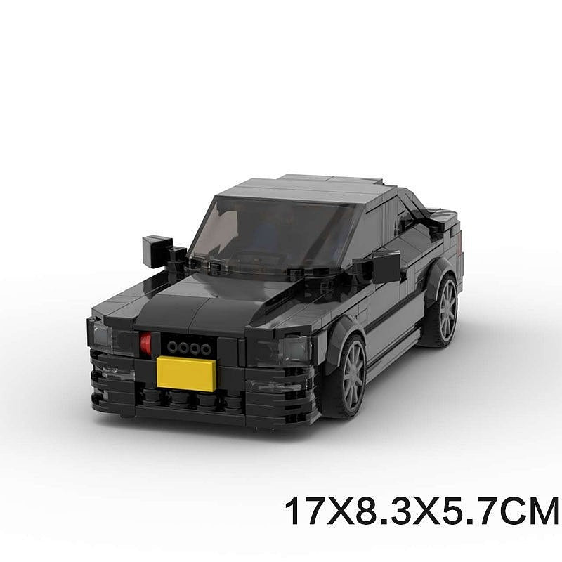 Early 90s Retro Coupe Sports Car MOC Building Kit - 6