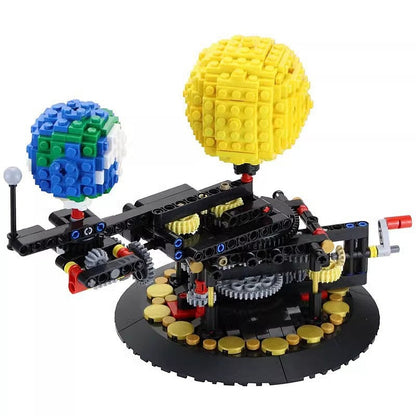 Earth Moon And Sun Orrery MOC Mechanical Solar System Building Kit - 4