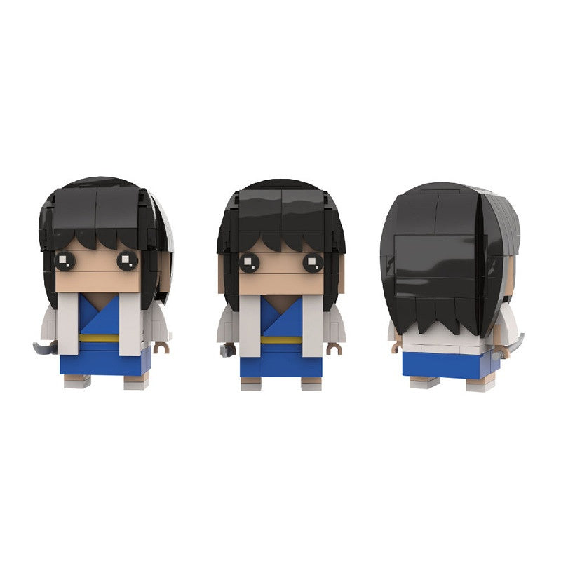 Edo Samurai Comedy Heroes Anime BrickHeadz Building Kit | LEGO-Compatible MOC - 11