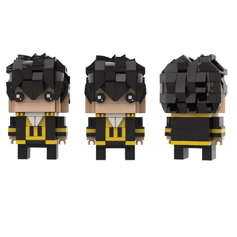 Edo Samurai Comedy Heroes Anime BrickHeadz Building Kit | LEGO-Compatible MOC - 13