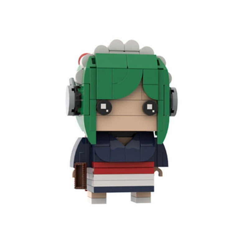 Edo Samurai Comedy Heroes Anime BrickHeadz Building Kit | LEGO-Compatible MOC - 15