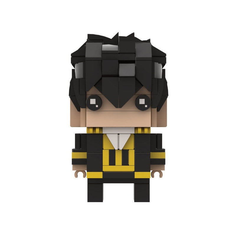 Edo Samurai Comedy Heroes Anime BrickHeadz Building Kit | LEGO-Compatible MOC - 5