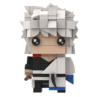 Edo Samurai Comedy Heroes Anime BrickHeadz Building Kit | LEGO-Compatible MOC - 7