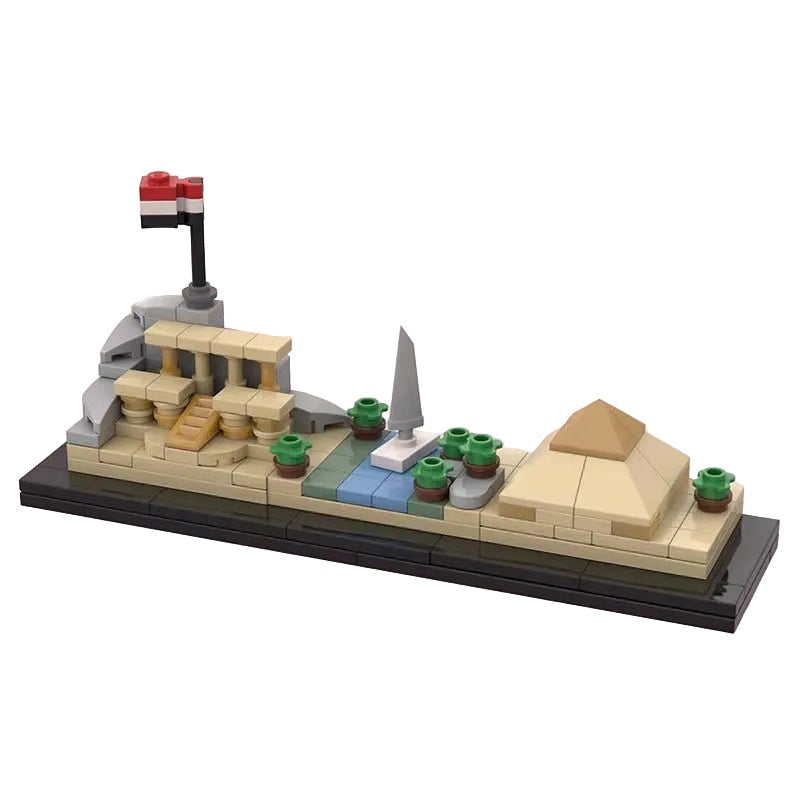 Egypt Skyline MOC Building Kit | Ancient Civilization Architecture Model - 1