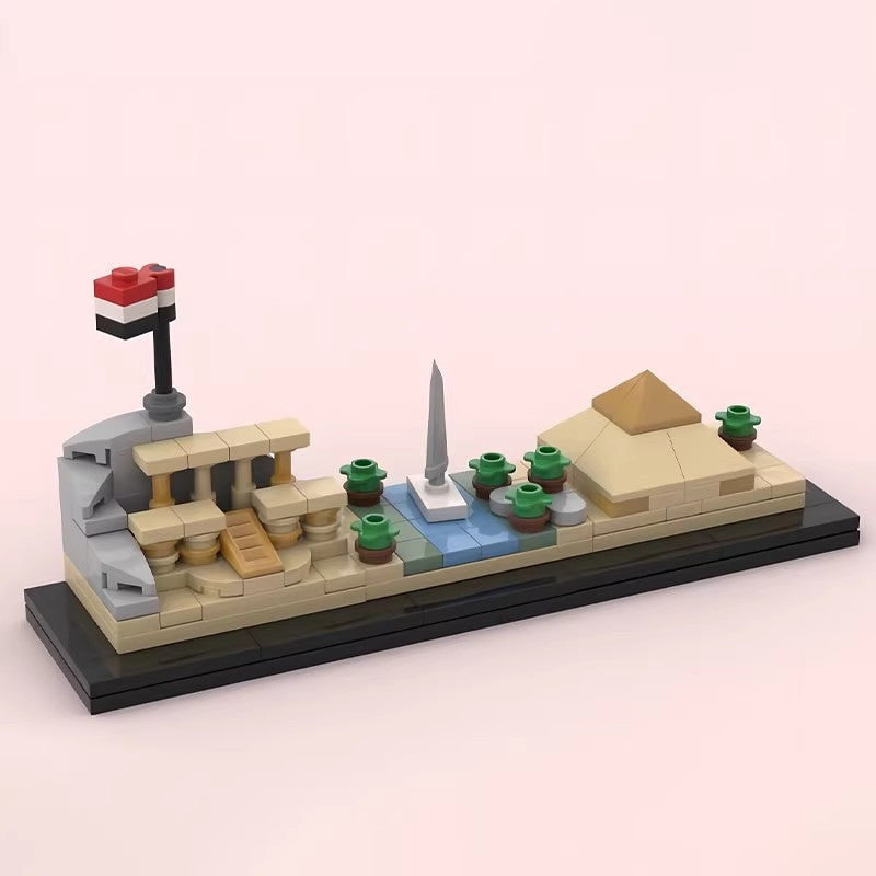 Egypt Skyline MOC Building Kit | Ancient Civilization Architecture Model - 3