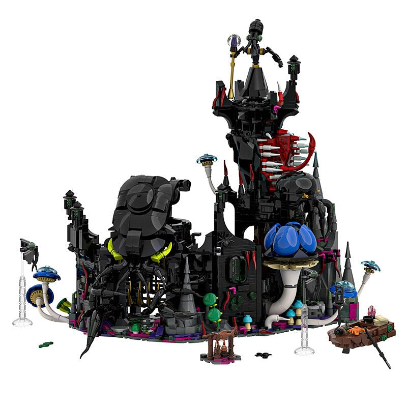 Eldritch Castle MOC Building Kit | Dark Fantasy Fortress Architecture - 1