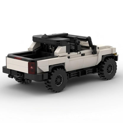 Electric Off-Road 4x4 EV Pickup Truck Building Kit | LEGO-Compatible MOC - 4