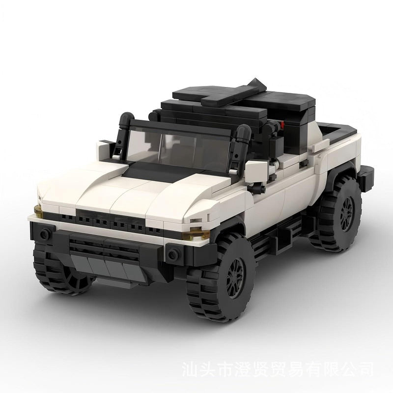 Electric Off-Road 4x4 EV Pickup Truck Building Kit | LEGO-Compatible MOC - 5
