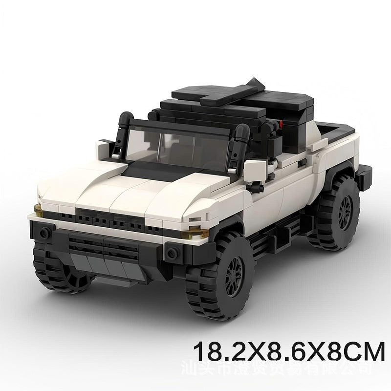 Electric Off-Road 4x4 EV Pickup Truck Building Kit | LEGO-Compatible MOC - 6