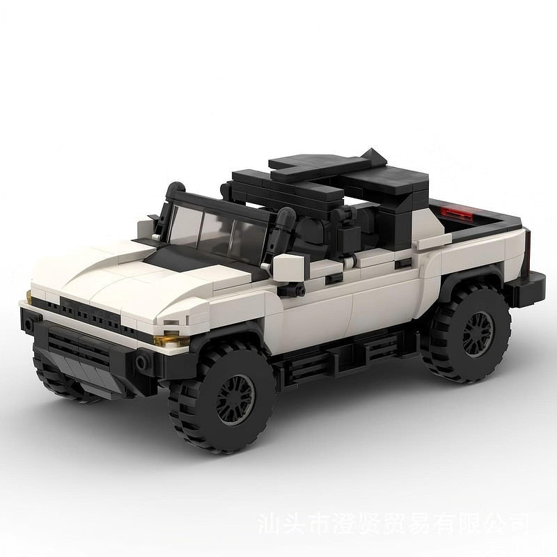Electric Off-Road EV Pickup Truck MOC Building Kit | 4x4 Vehicle Model - 1