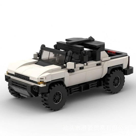 Electric Off-Road EV Pickup Truck MOC Building Kit | 4x4 Vehicle Model - 1