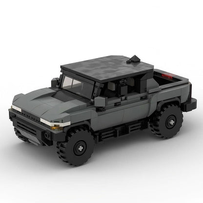 Electric Off-Road Pickup Truck MOC Building Kit | Hard Top Vehicle Model - 1