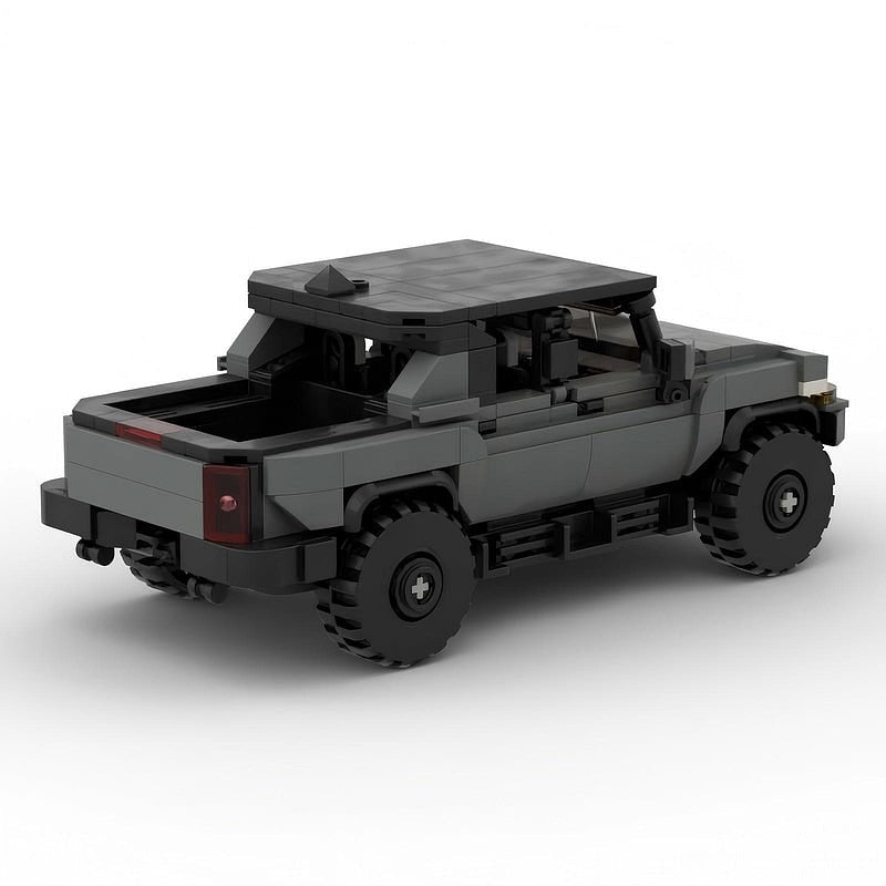 Electric Off-Road Pickup Truck MOC Building Kit | Hard Top Vehicle Model - 3