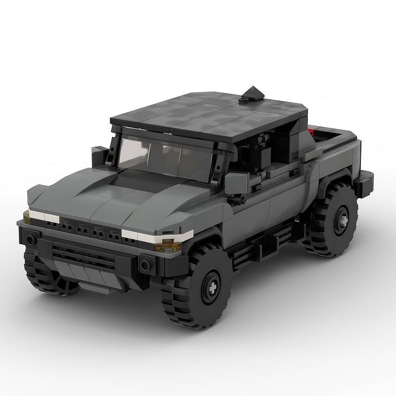 Electric Off-Road Pickup Truck MOC Building Kit | Hard Top Vehicle Model - 5