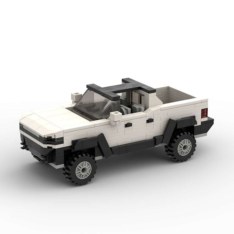 Electric Off-Road Super Truck EV Pickup Building Kit | LEGO-Compatible MOC - 1