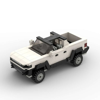 Electric Off-Road Super Truck EV Pickup Building Kit | LEGO-Compatible MOC - 4