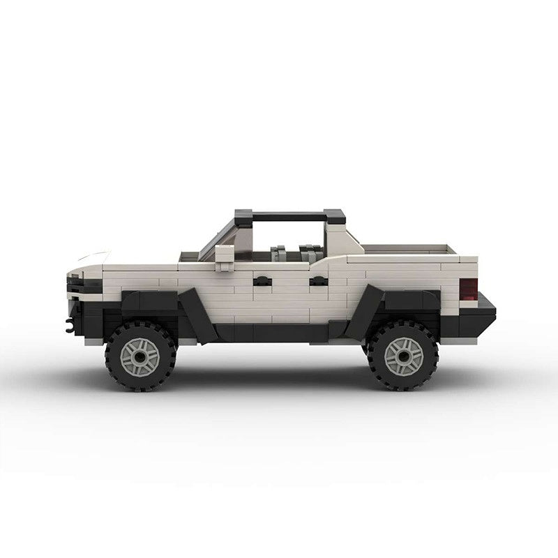 Electric Off-Road Super Truck EV Pickup Building Kit | LEGO-Compatible MOC - 5