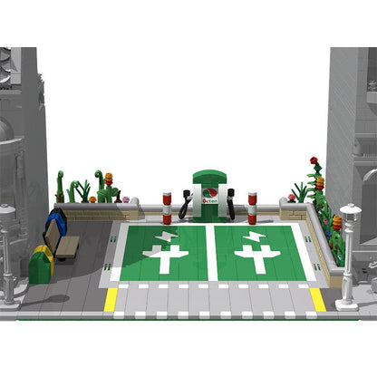 Electric Vehicle Charging Station MOC Building Kit | Modern City Scene - 2